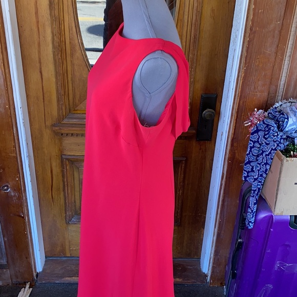 ❤️NWOT VINTAGE PINK BACK DRAPERY FORMAL COCKTAIL DRESS❤️ Size16 - Picture 6 of 11